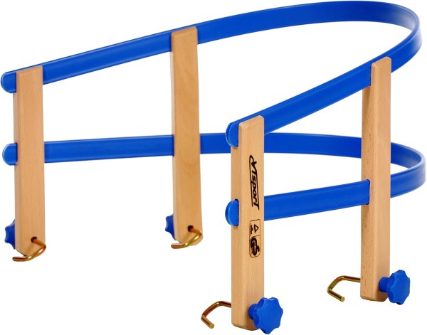 Lehne mit Kunststoffring für Holzschlitten