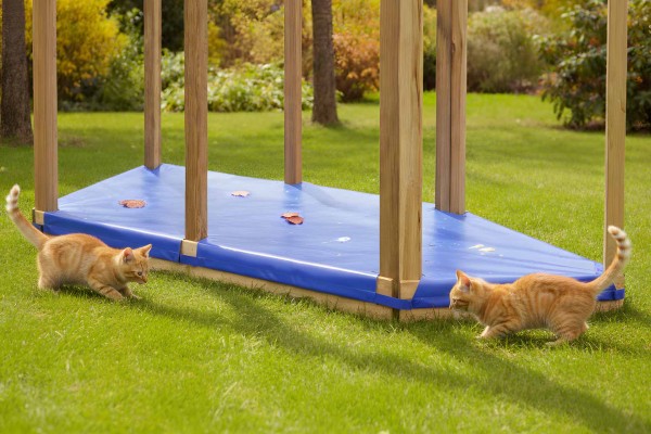 Sandkastenabdeckung für ACTIVE mit Anbau und Schiff