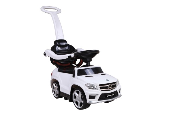 Kinderfahrzeug Mercedes Benz GL63 AMG Weiß - Slide Car 4 in 1 mit MP3