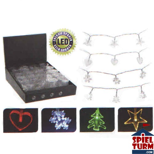 LED Lichterkette 4 Designs 4 Farben